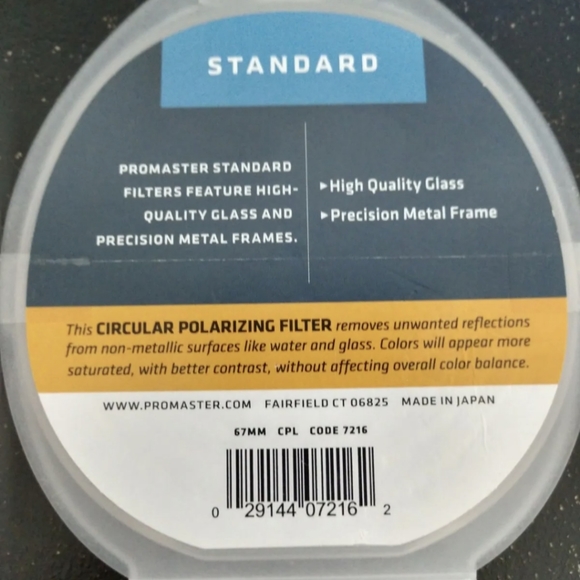 Promaster (7216) 67 mm Filter - Picture 2 of 6